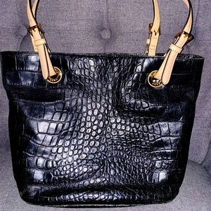 Black Michael Kors Leather Handbag